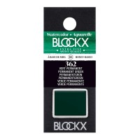 BLOCKX Watercolour Half Pan S3 362 Permanent Green